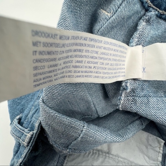 Forever 21 Quilt Pattern Mini Denim Jean Skirt Size 27 Women’s - Picture 7 of 10